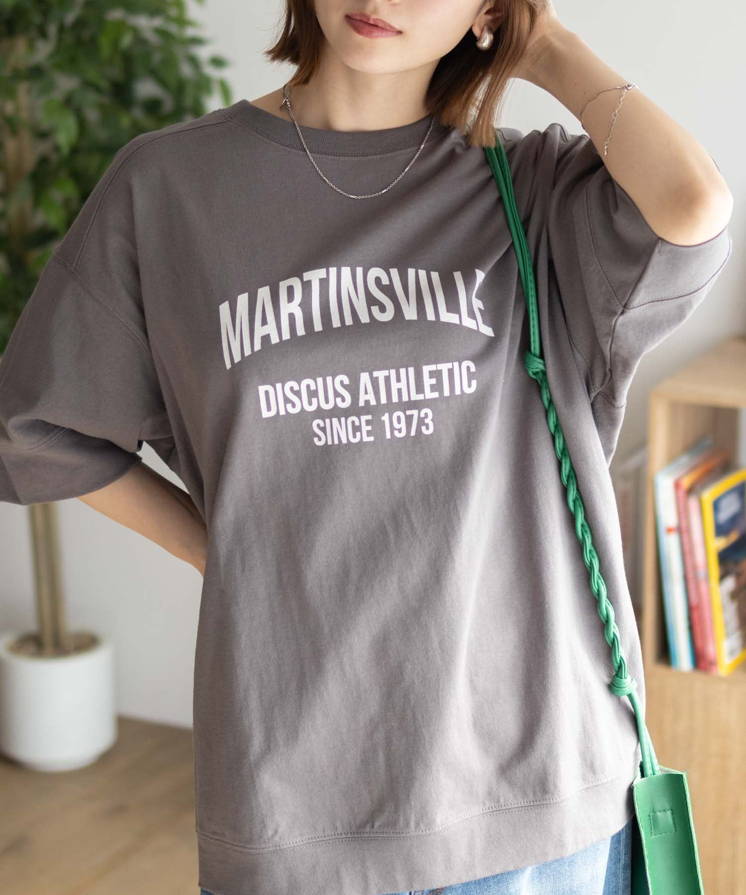 ディスカス アスレチック DISCUS ATHLETIC カレッジワイドTシャツ （ブルー） ブルー
