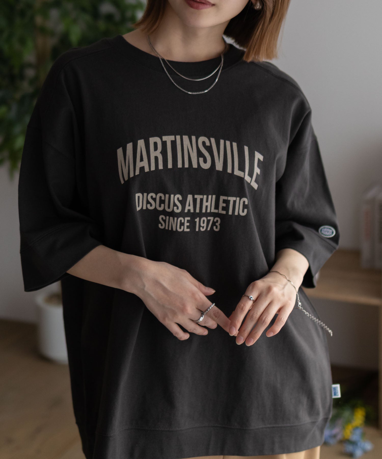 ディスカス アスレチック DISCUS ATHLETIC カレッジワイドTシャツ （ブルー） ブルー