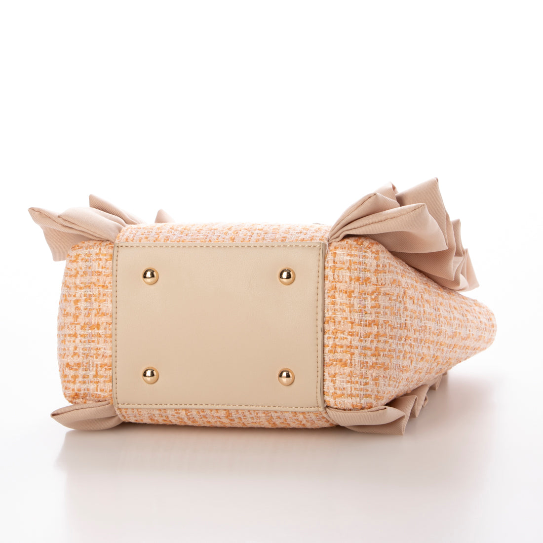 ダイアナ DIANA フリルミニBAG （オレンジ生地） オレンジ生地
