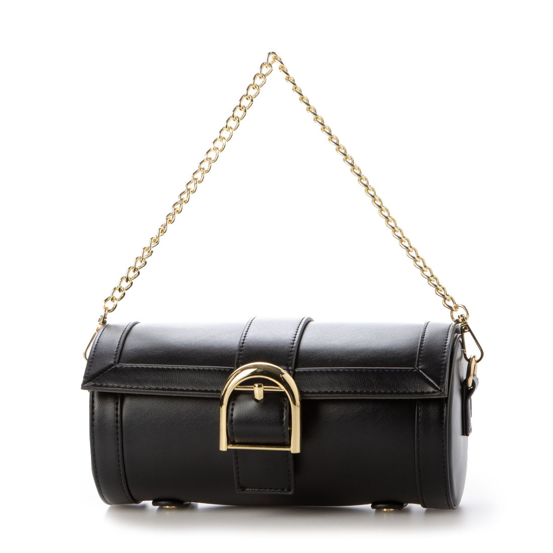 ダイアナ DIANA ロール型ミニBAG,黒合皮スムース