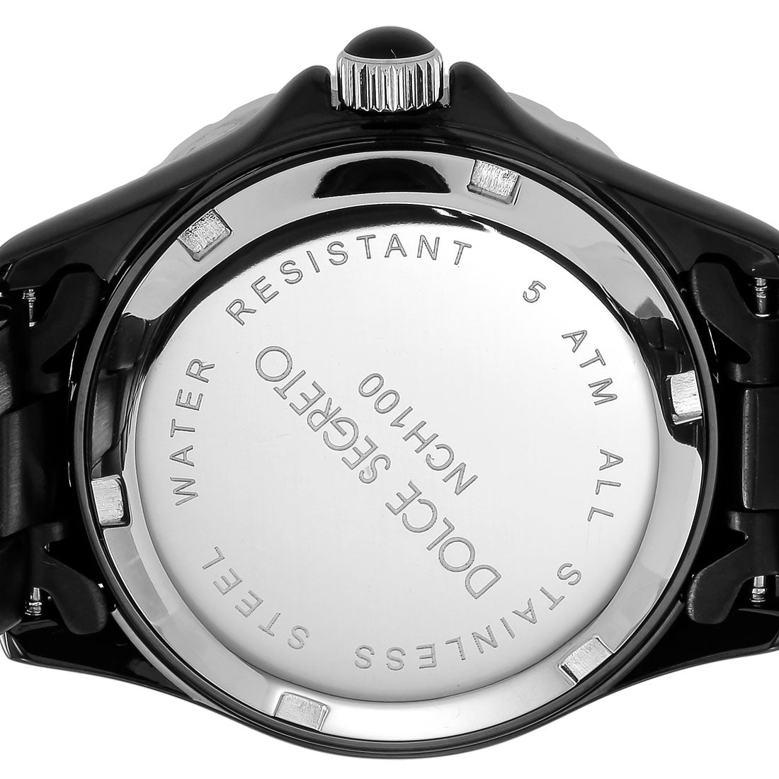 DOLCE SEGRETO NCH100 Ladies Watch NCH100BK Quartz black Stainless Steel