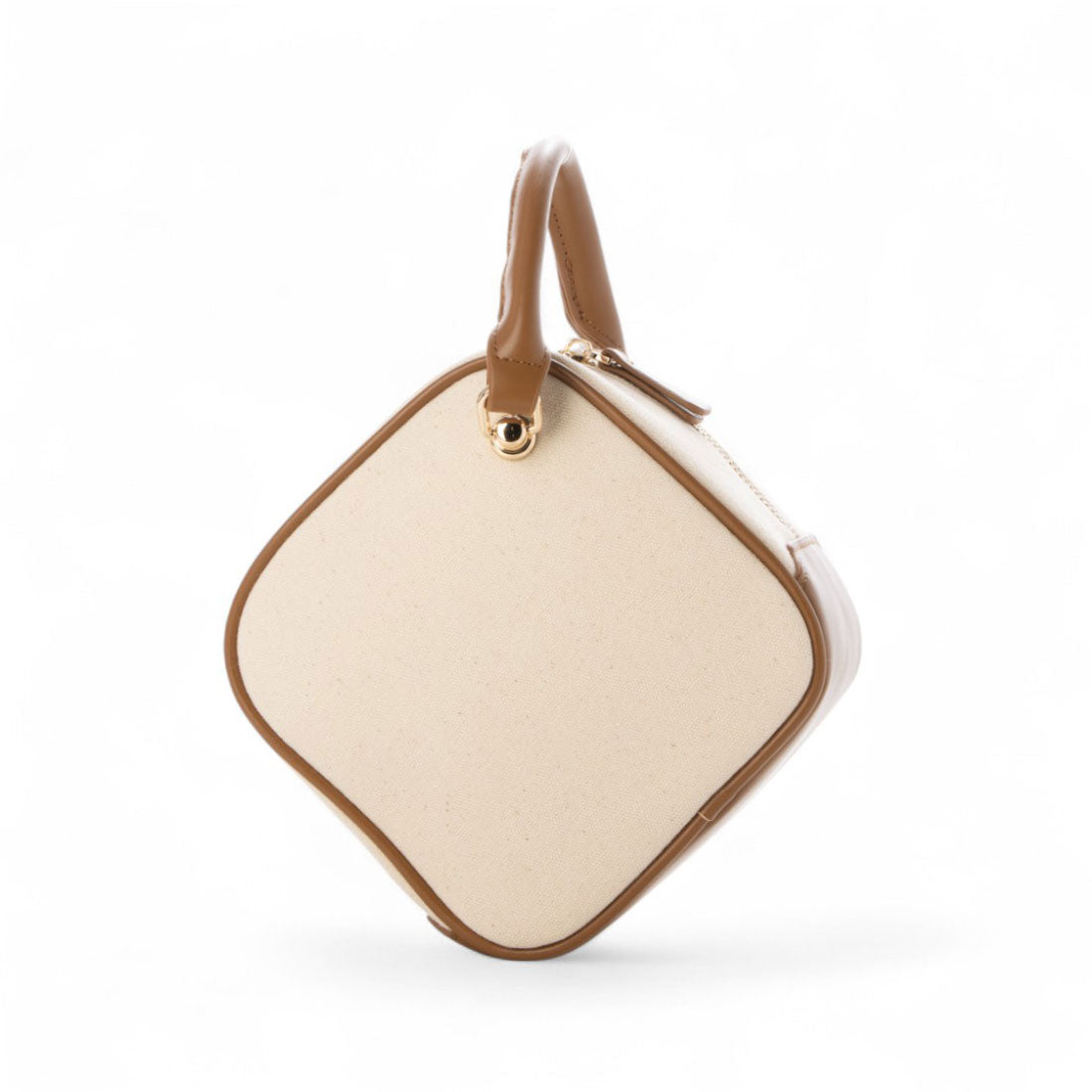 ドゥ アルシーヴ DOUX ARCHIVES キャンバス×合革スクエアショルダーバッグ （CAMEL） CAMEL