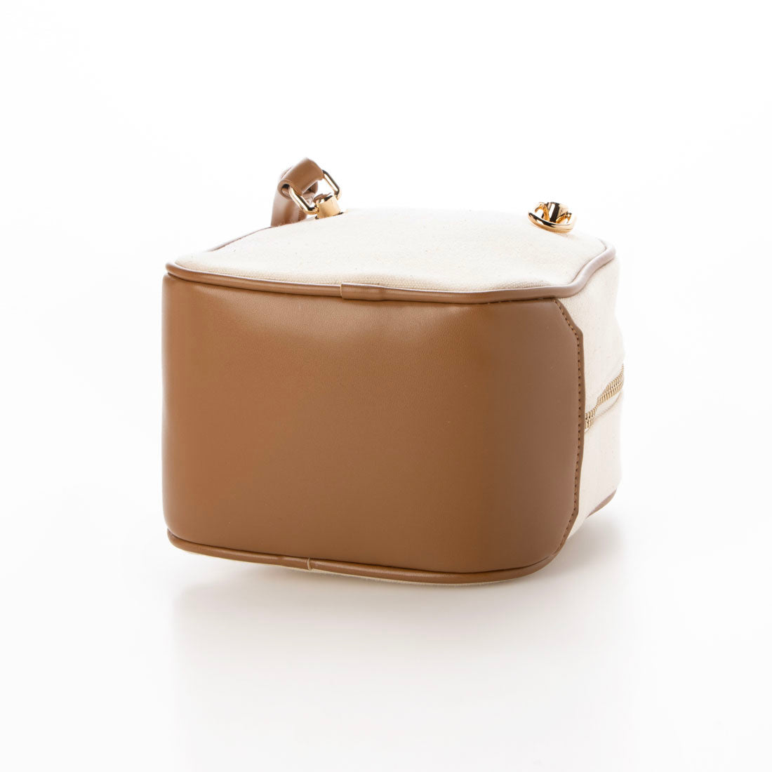 ドゥ アルシーヴ DOUX ARCHIVES キャンバス×合革スクエアショルダーバッグ （CAMEL） CAMEL