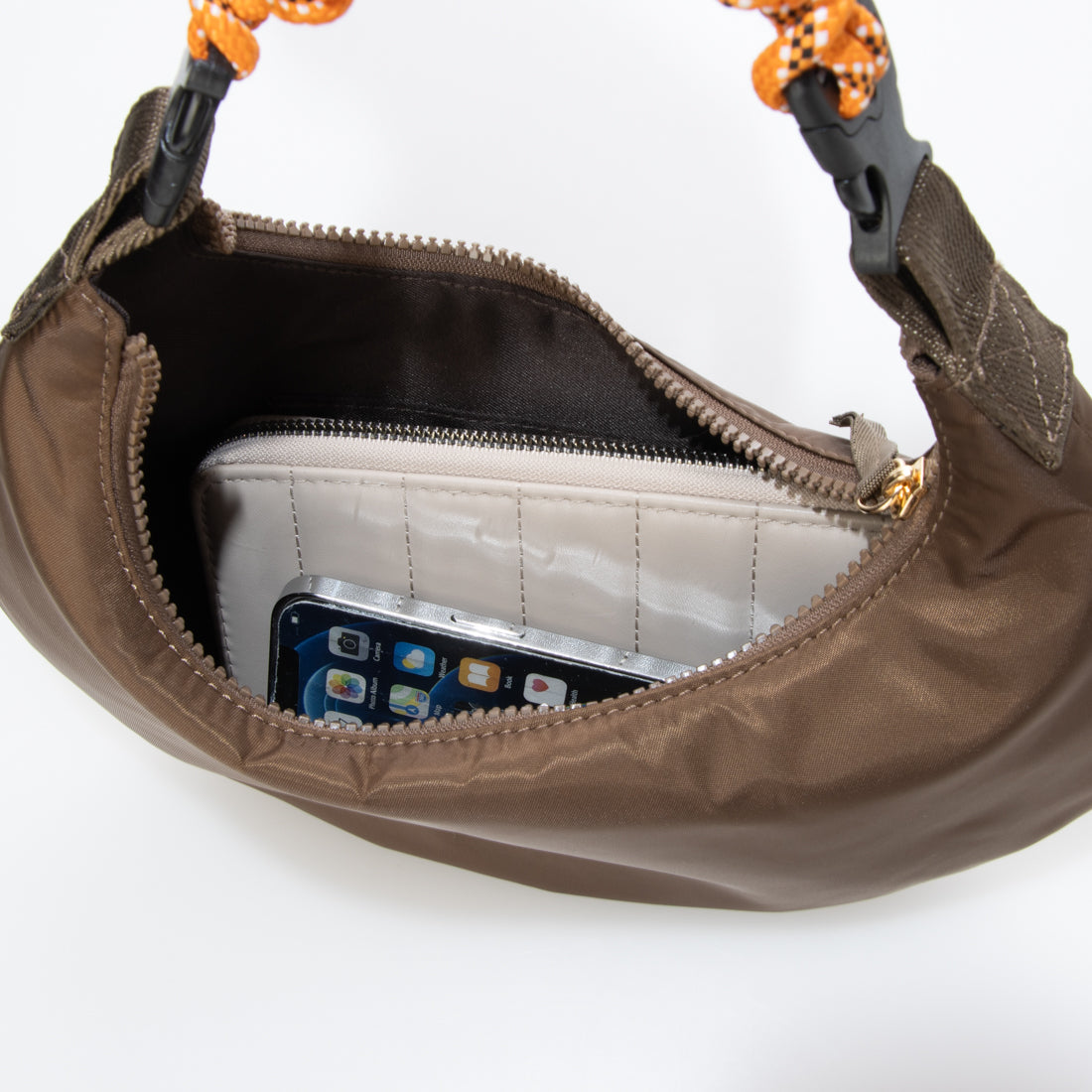 ドゥ アルシーヴ DOUX ARCHIVES [ルベルニ]Cord moon bag S(N) （BRN） BRN