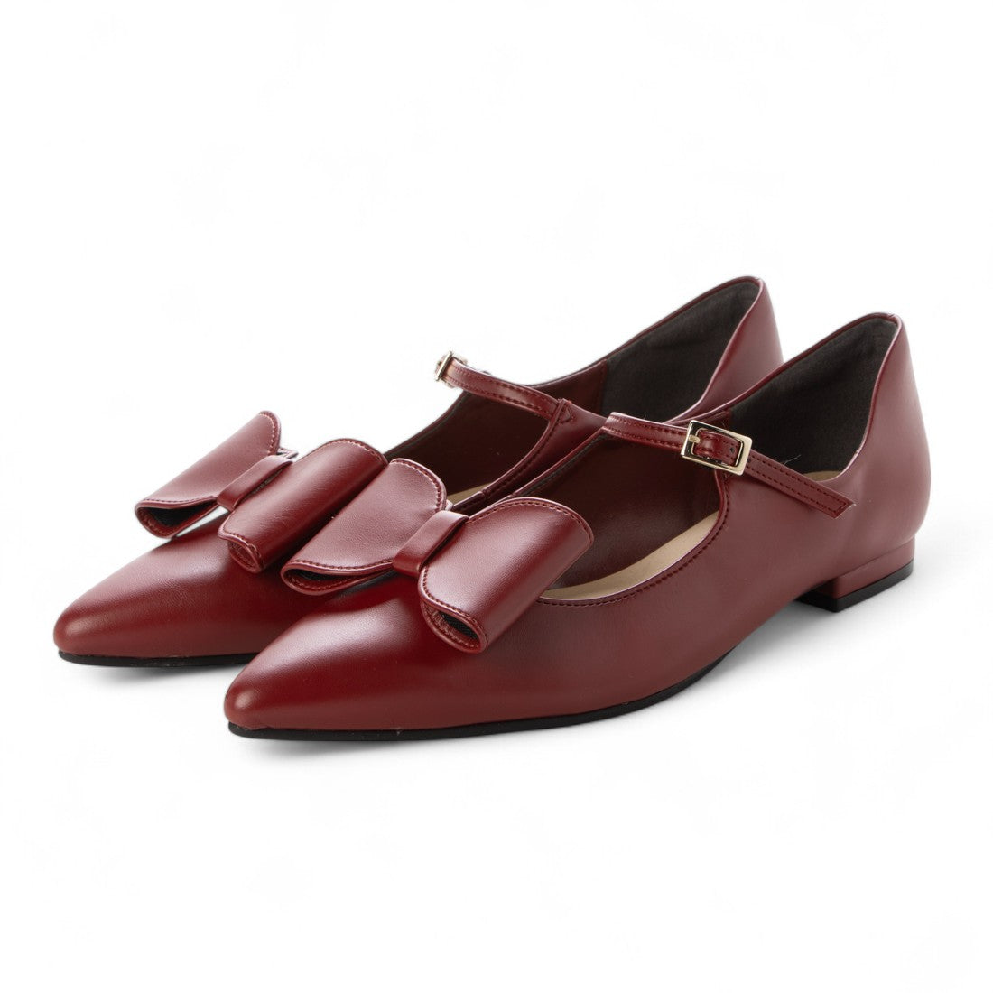 ドゥ アルシーヴ DOUX ARCHIVES 【JETEE】リボンクリップ付メリージェーンパンプス （RED） RED