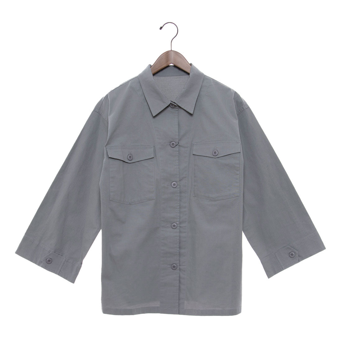 ドゥ アルシーヴ DOUX ARCHIVES リップストップサファリシャツジャケット （GRY） GRY