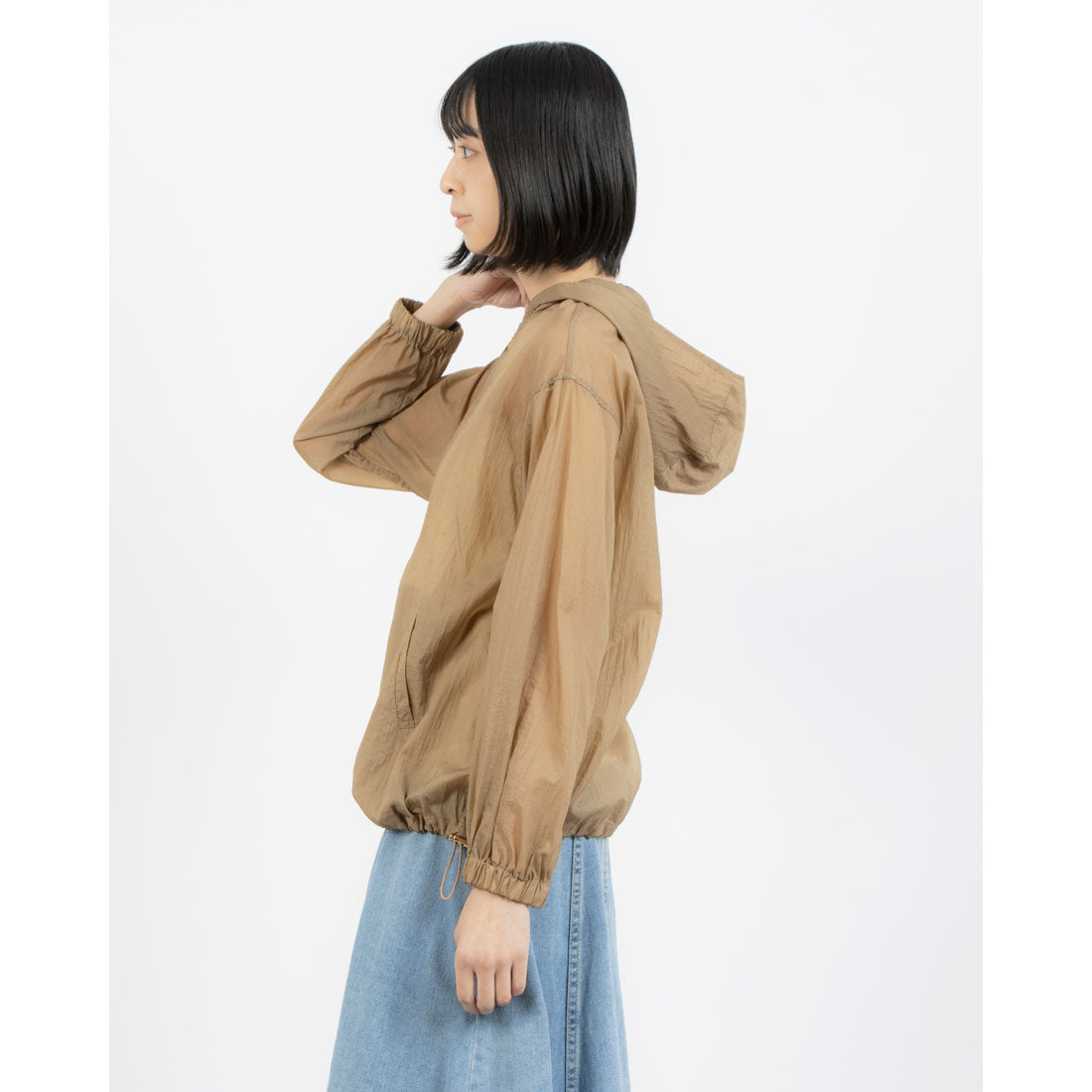 ドゥ アルシーヴ DOUX ARCHIVES アノラックジップブラウス （BRN） BRN