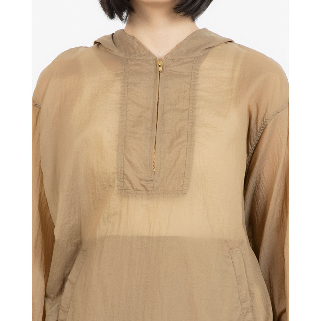 ドゥ アルシーヴ DOUX ARCHIVES アノラックジップブラウス （BRN） BRN