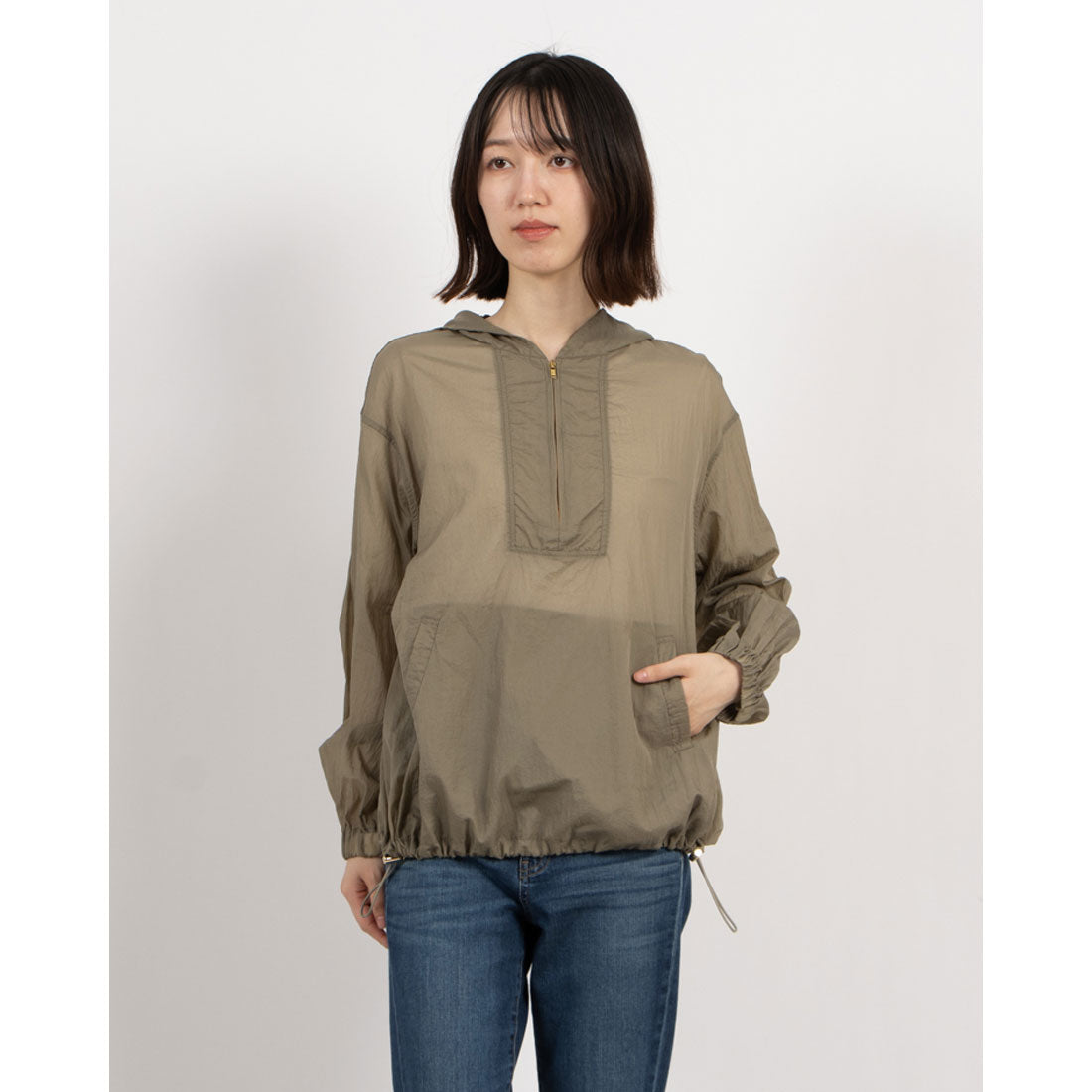 ドゥ アルシーヴ DOUX ARCHIVES アノラックジップブラウス （KHA） KHA