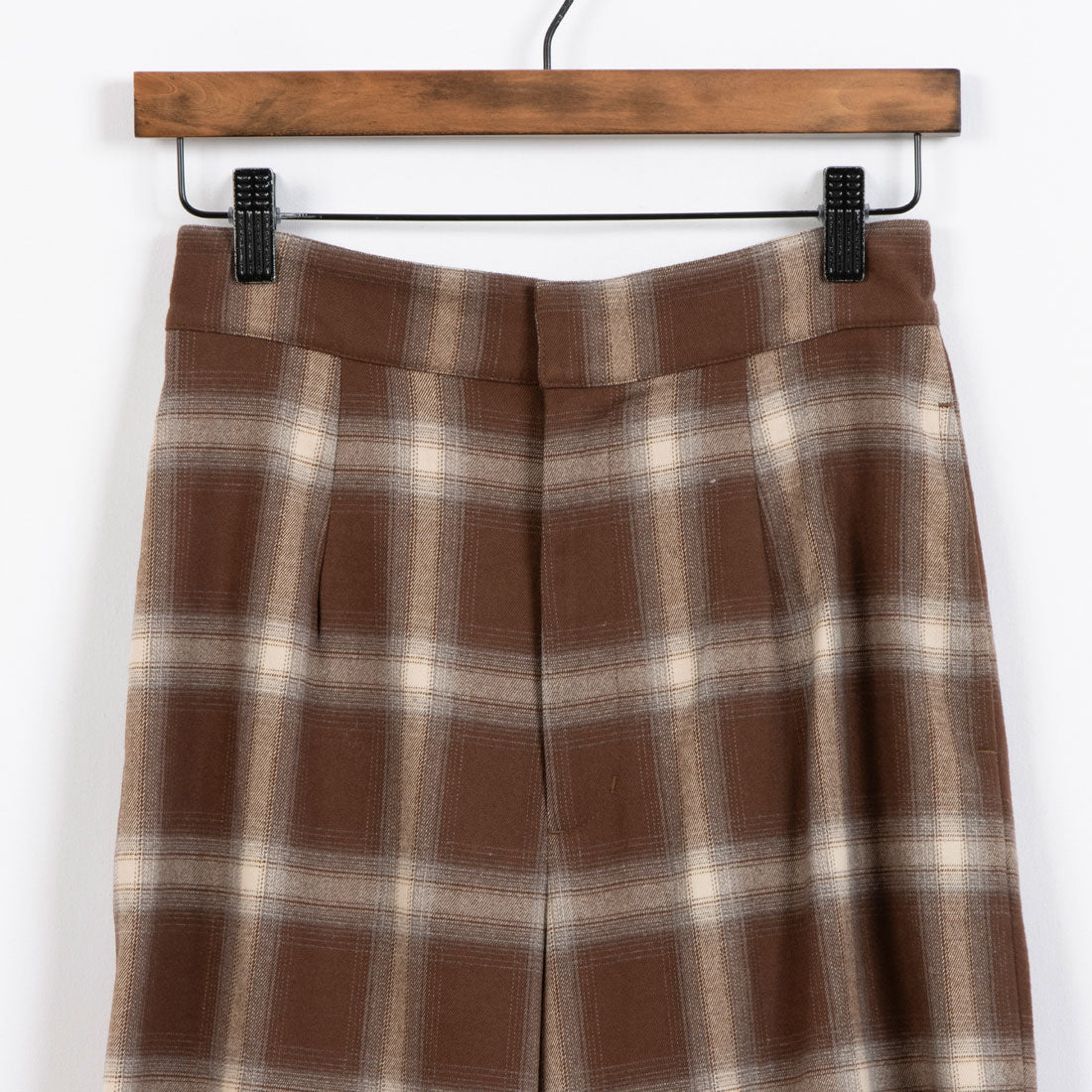 ドゥ アルシーヴ DOUX ARCHIVES チェック柄ワイドパンツ （BRN） BRN