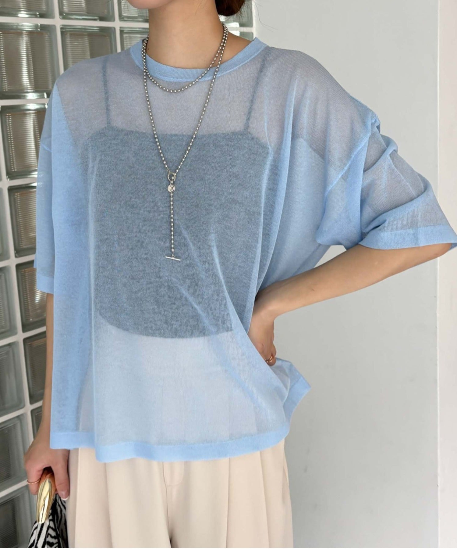 Doux Archives Sheer Knit Tee