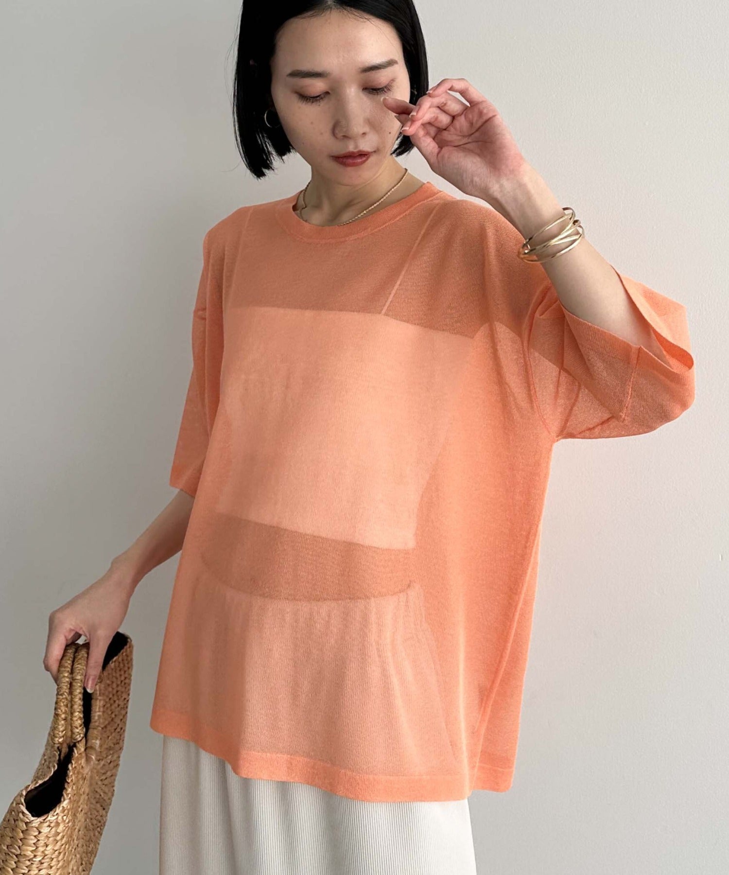 Doux Archives Sheer Knit Tee