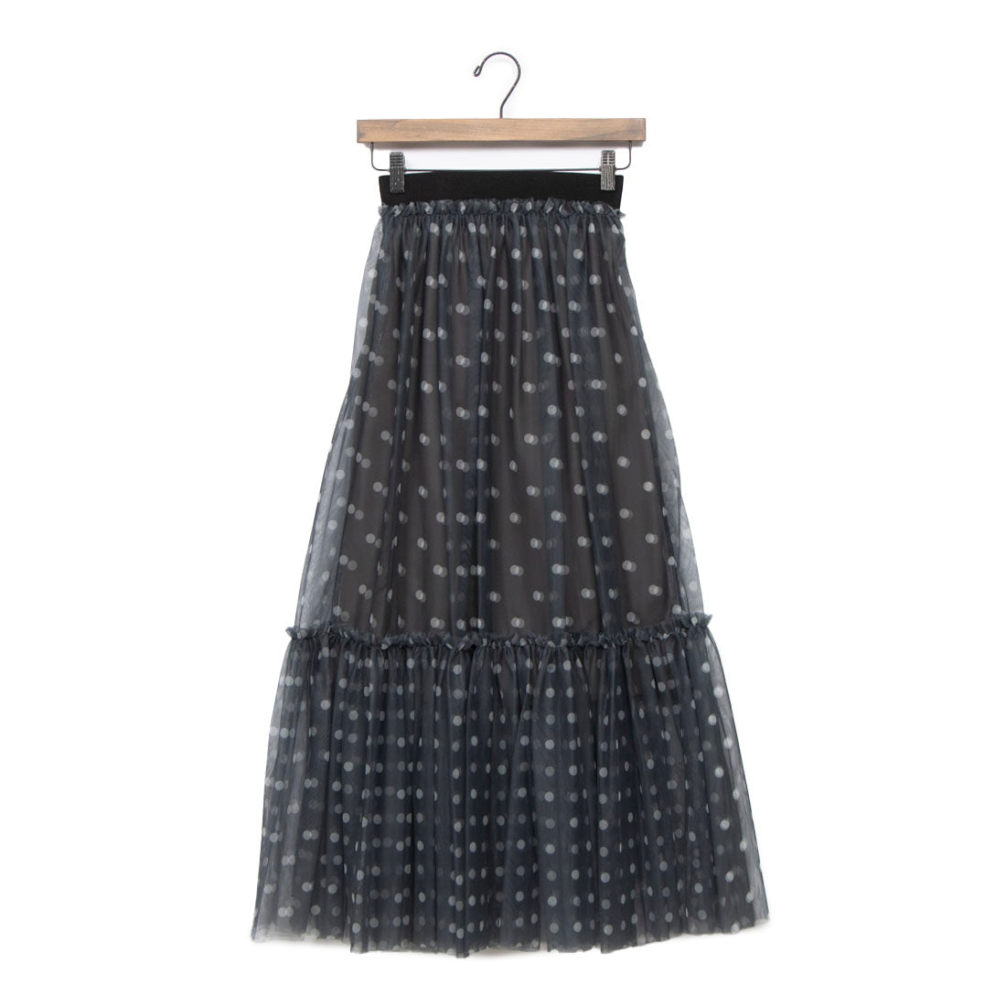 ★THE MUSEUM VISITOR★ CHIFFON DOT LAYERED BANDING SKIRT CHIFFON DOT LAYERED BANDING SKIRT – Wishbucket