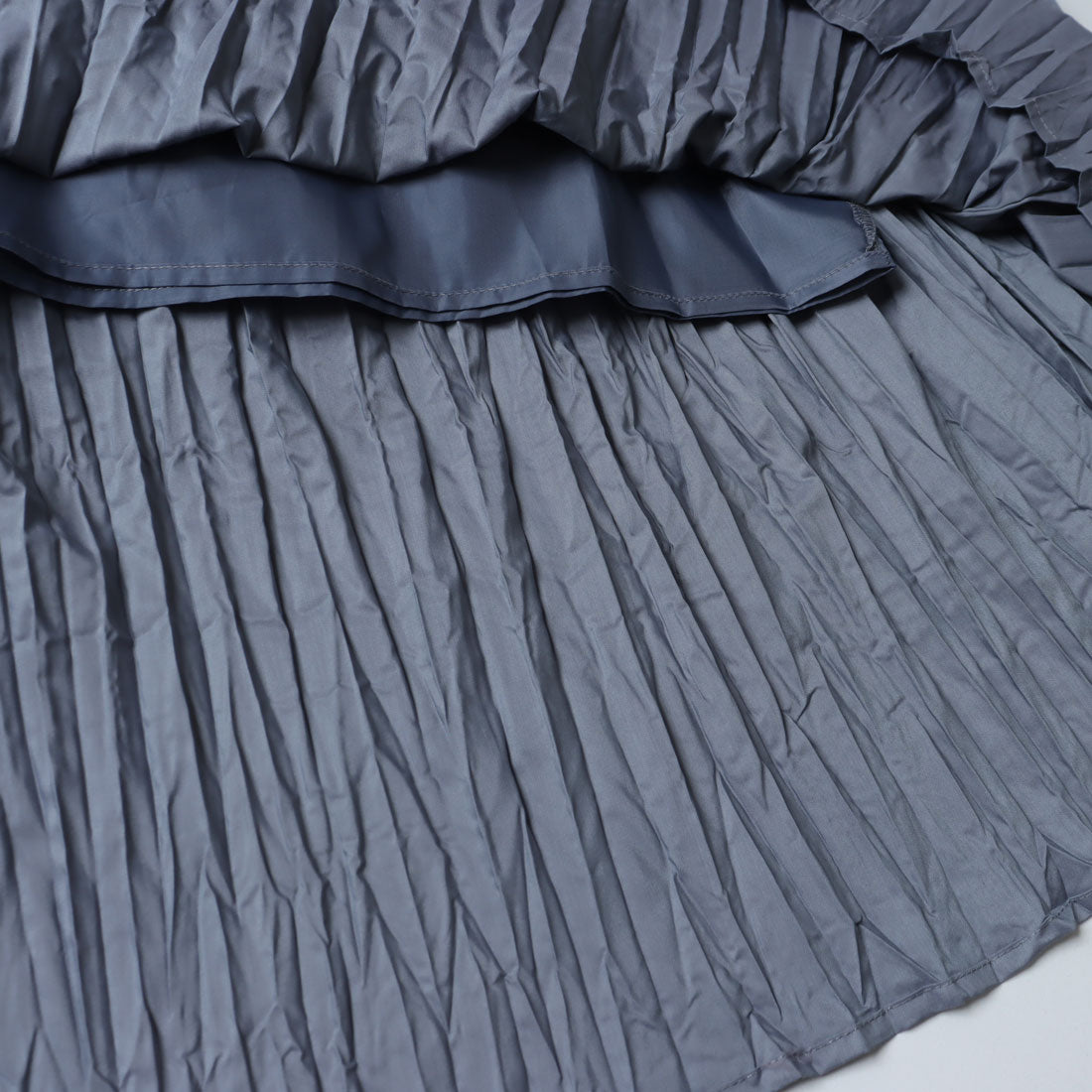 ドゥ アルシーヴ DOUX ARCHIVES ウォッシャブル切り替えハンドプリーツワンピース （BLK） BLK
