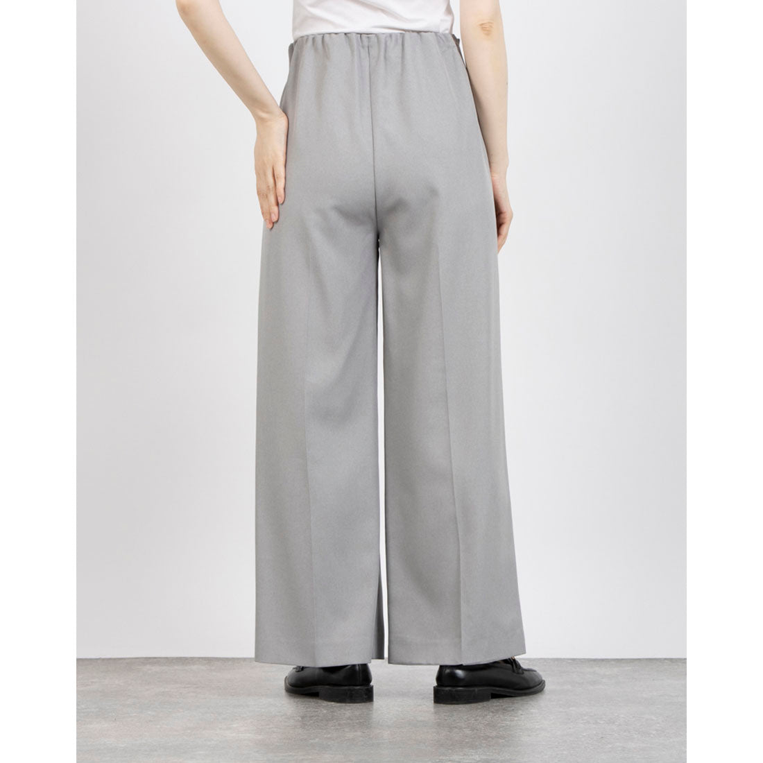 ドゥ アルシーヴ DOUX ARCHIVES ウエストギャザーワイドパンツ （GRY） GRY