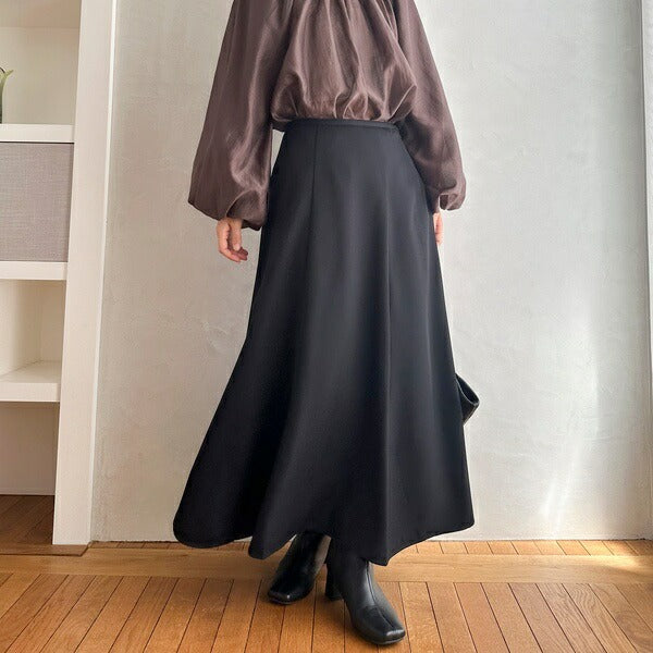 ドゥ アルシーヴ DOUX ARCHIVES ロングフレアスカート （BLK） BLK