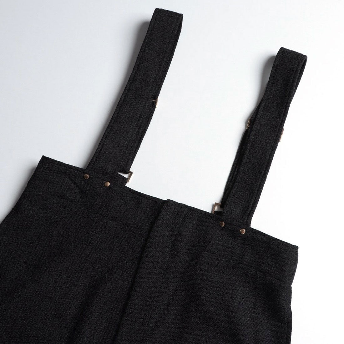 ドゥ アルシーヴ DOUX ARCHIVES ツィードサスペンダーパンツ （BLK） BLK