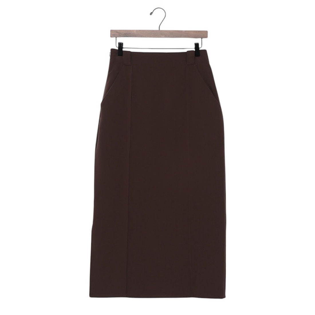 ドゥ アルシーヴ DOUX ARCHIVES ダブルクロスハイウエストタイトスカート （BRN） BRN