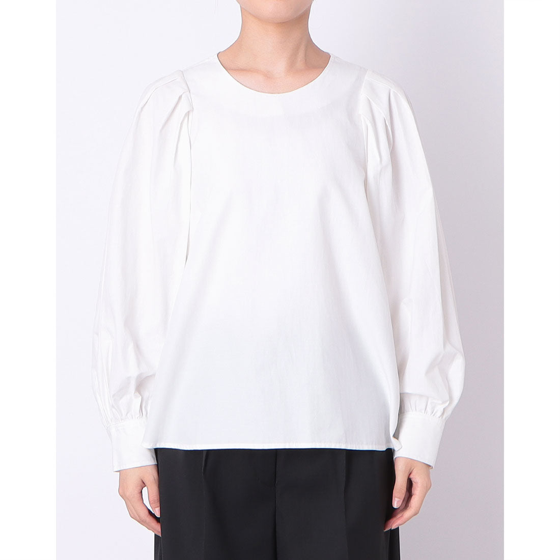 ドゥ アルシーヴ DOUX ARCHIVES タックボリュームスリーブブラウス （OFWH） OFWH