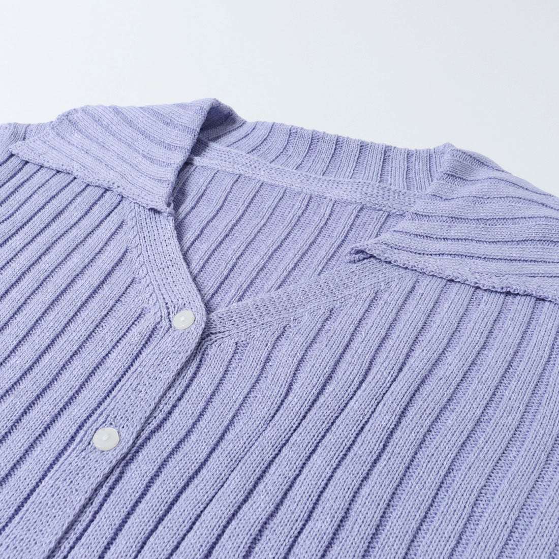 ドゥ アルシーヴ DOUX ARCHIVES リネンライク前開きリブニット （LAV） LAV