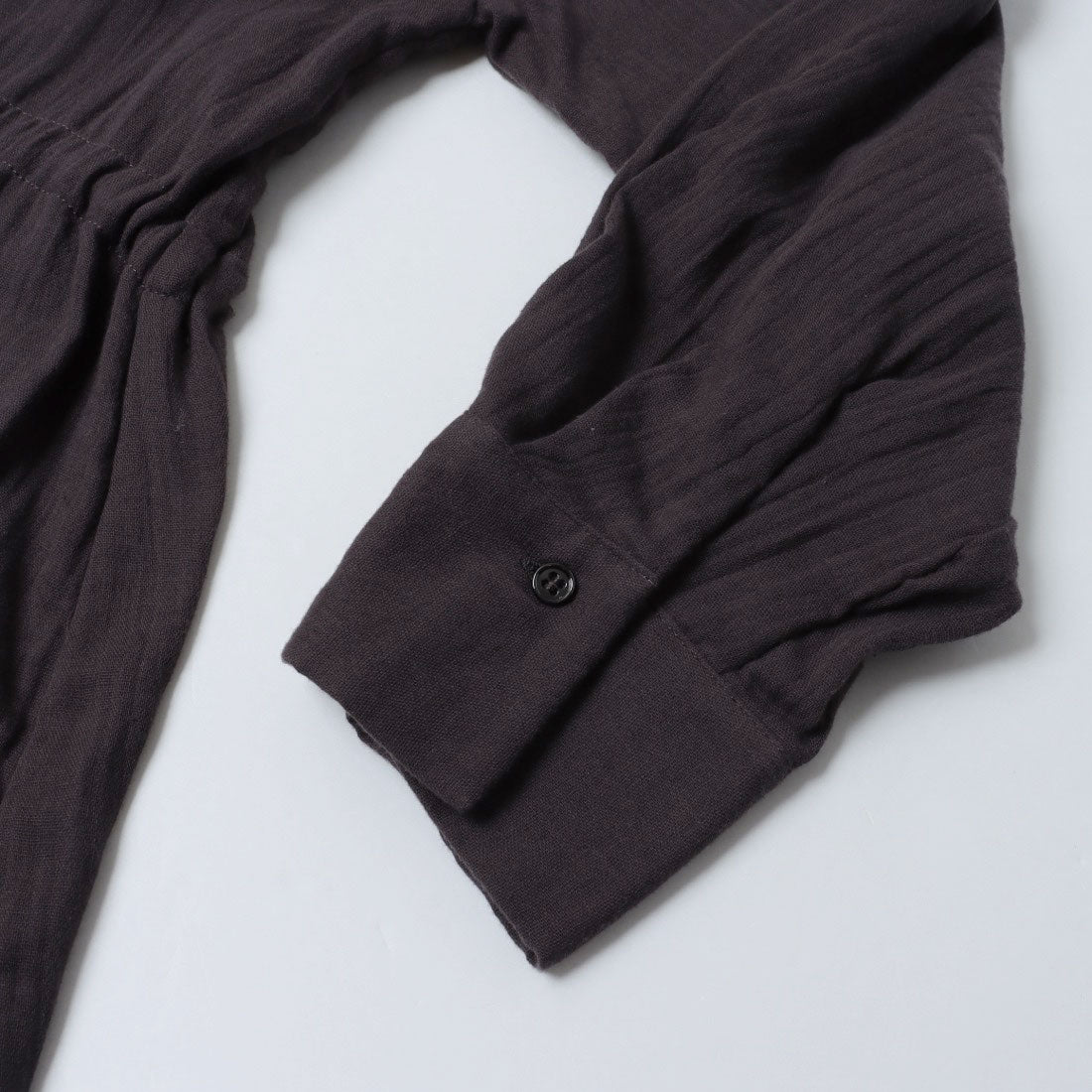 ドゥ アルシーヴ DOUX ARCHIVES ダブルガーゼ前開きシャツ （CHARCOAL GRAY） CHARCOAL GRAY