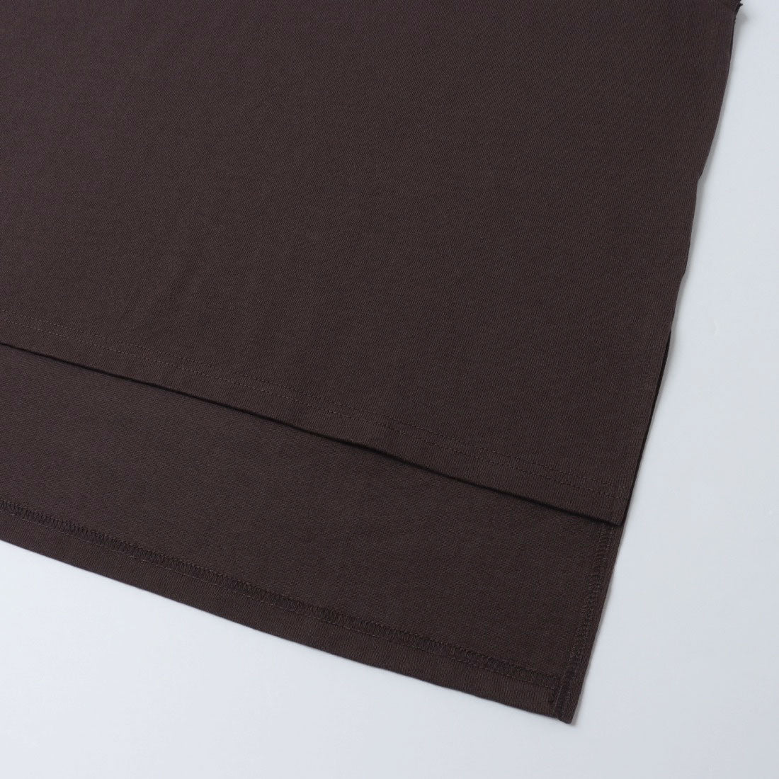 ドゥ アルシーヴ DOUX ARCHIVES スラブ袖きりっぱなしフレンチTシャツ （BROWN） BROWN