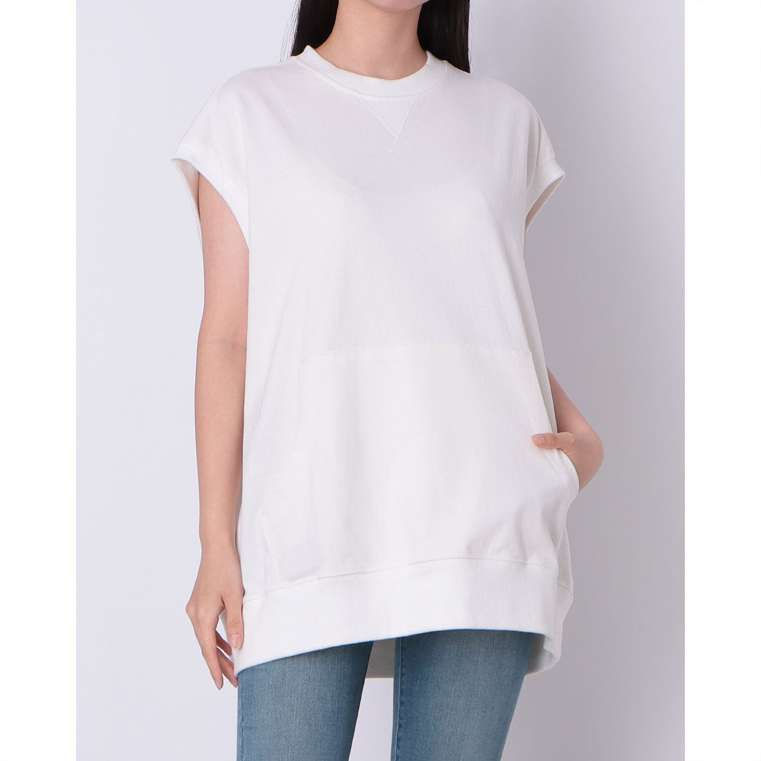 ドゥ アルシーヴ DOUX ARCHIVES スラブノースリーブプルオーバー （OFF WHITE） OFF WHITE