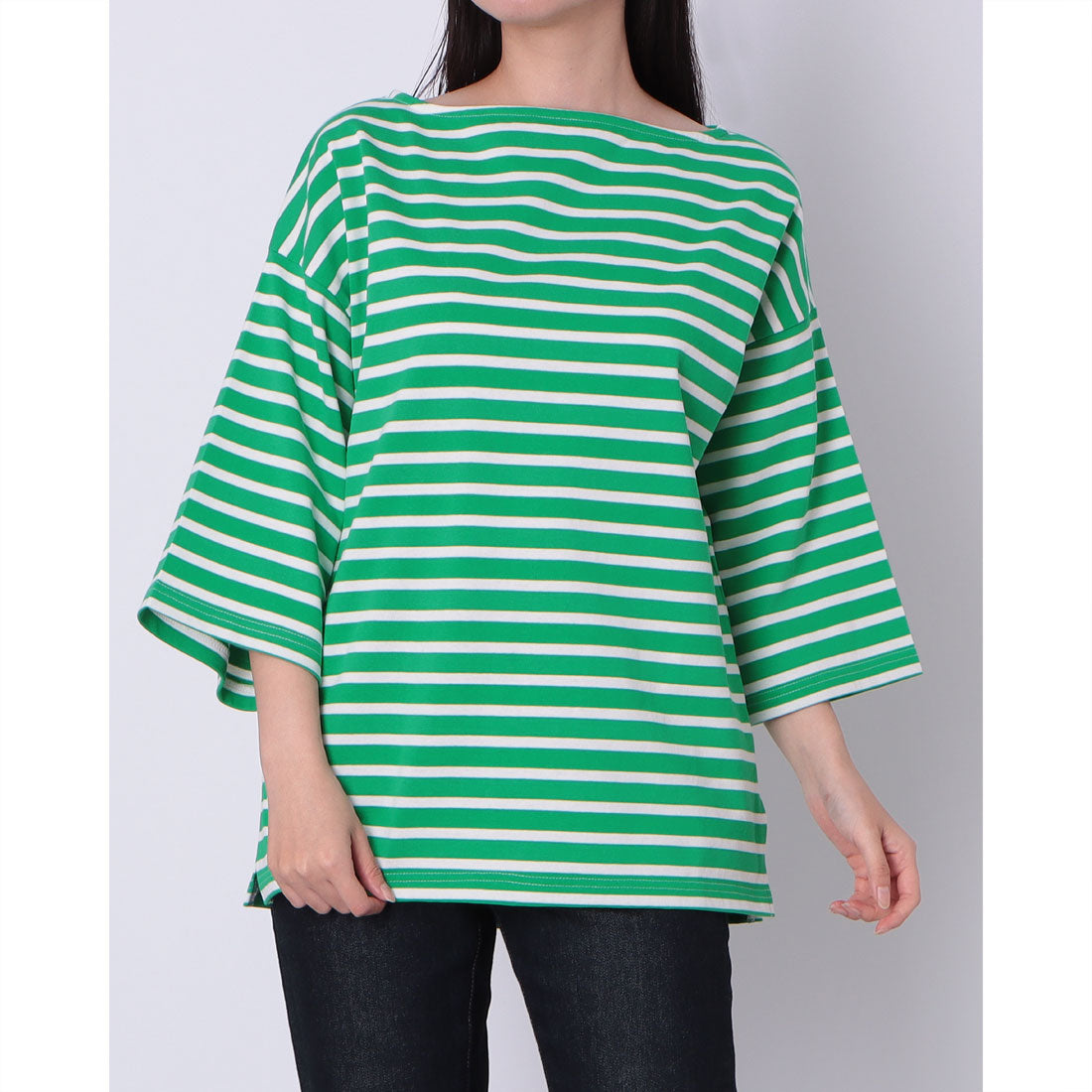 ドゥ アルシーヴ DOUX ARCHIVES ボーダーバスクT （GREEN） GREEN
