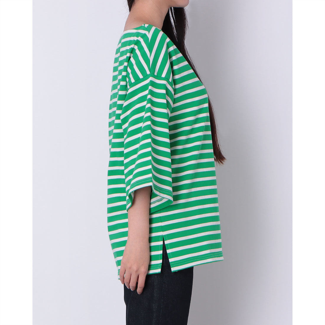 ドゥ アルシーヴ DOUX ARCHIVES ボーダーバスクT （GREEN） GREEN