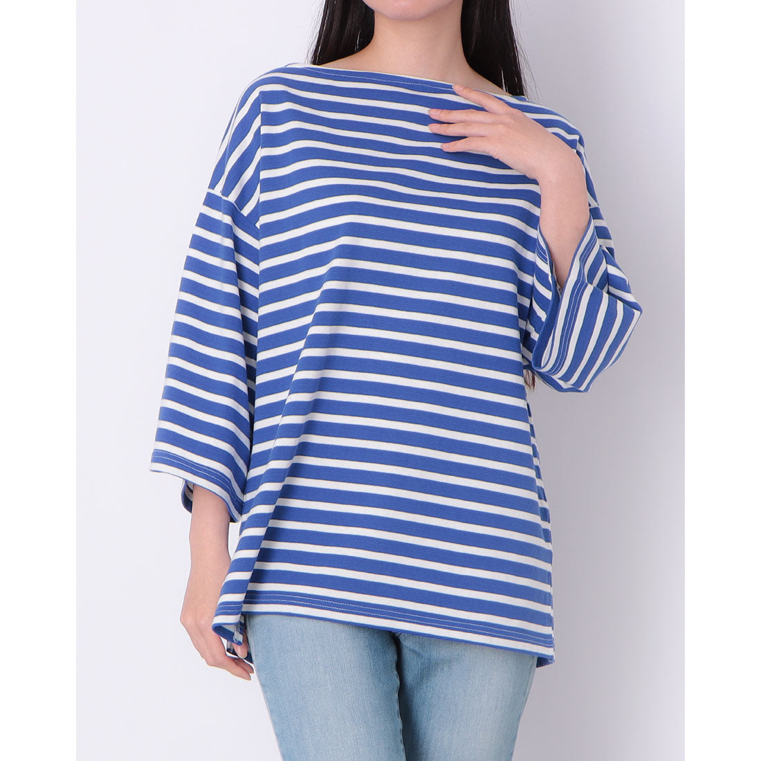ドゥ アルシーヴ DOUX ARCHIVES ボーダーバスクT （BLUE） BLUE