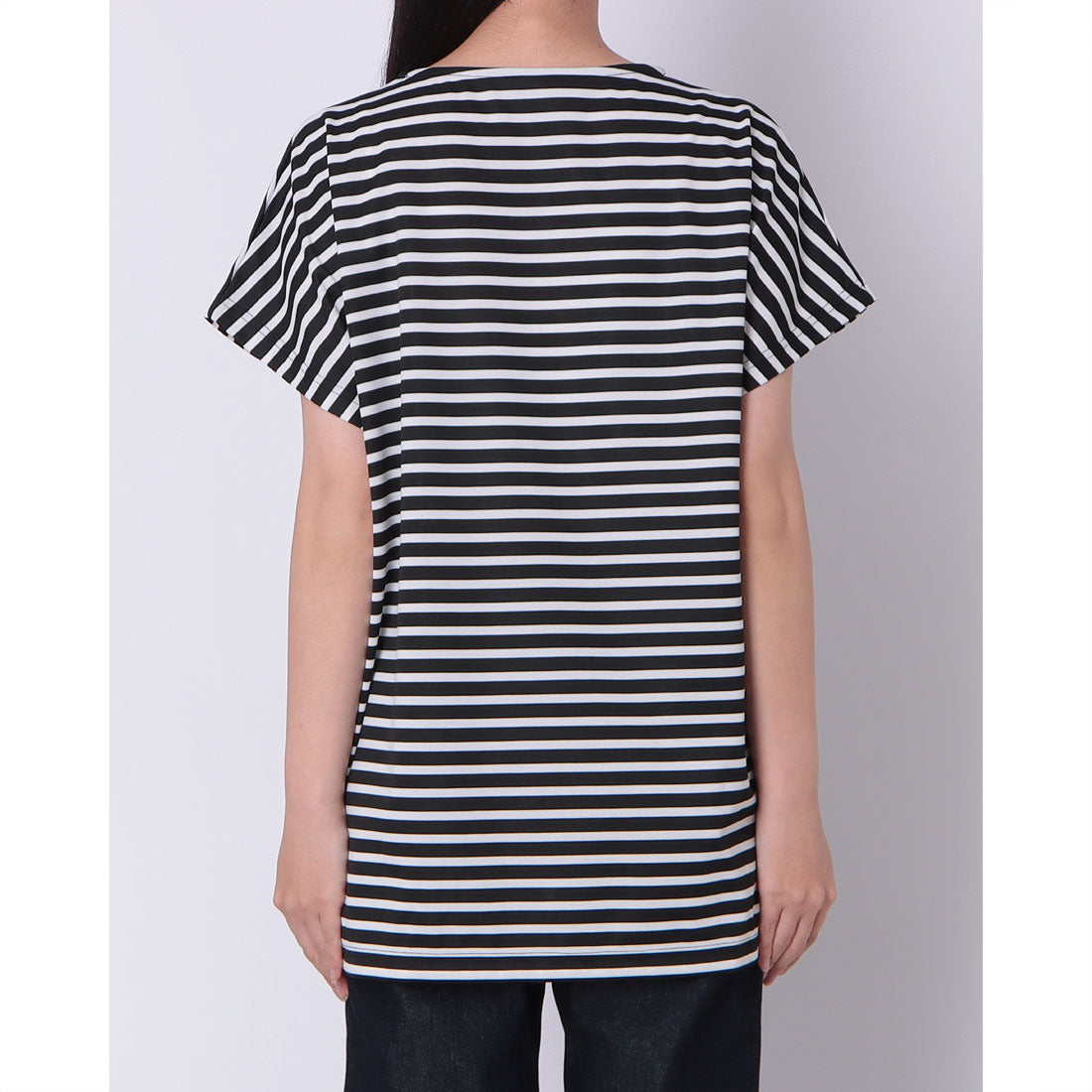 ドゥ アルシーヴ DOUX ARCHIVES ボーダーフレンチプルオーバー （BLACK） BLACK