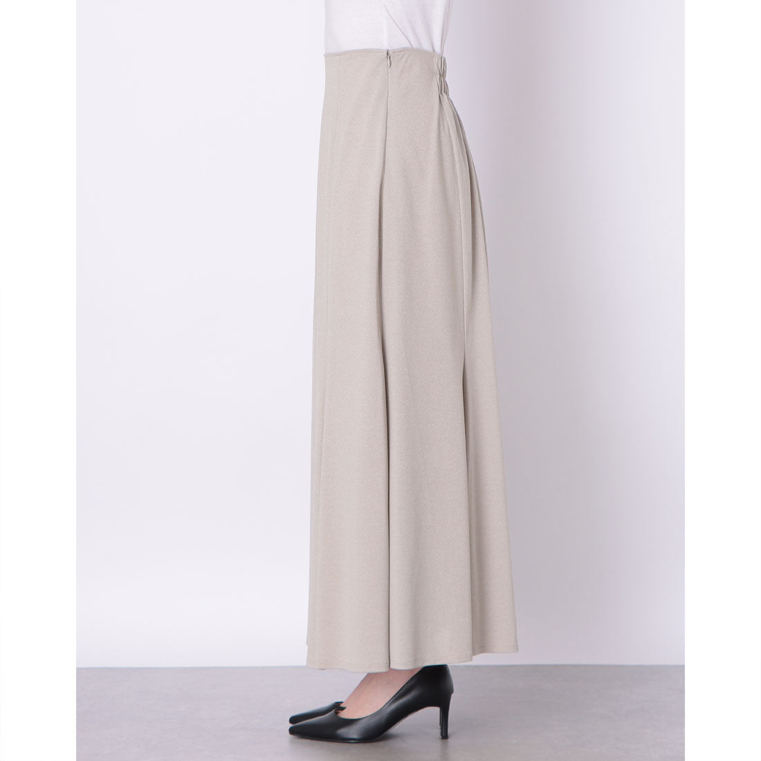 ドゥ アルシーヴ DOUX ARCHIVES 麻調切替マーメイドスカート （BEIGE） BEIGE