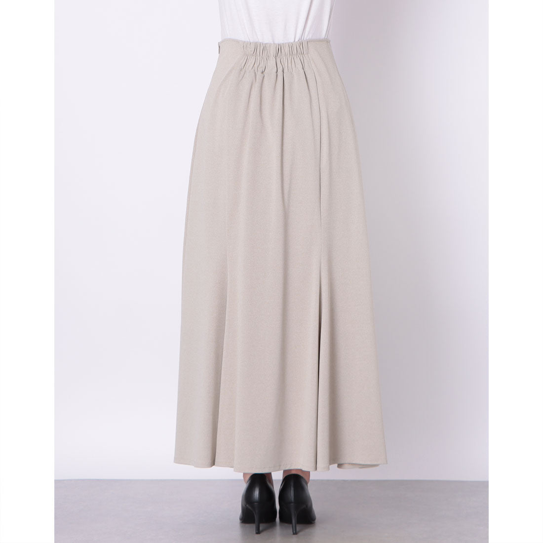 ドゥ アルシーヴ DOUX ARCHIVES 麻調切替マーメイドスカート （BEIGE） BEIGE
