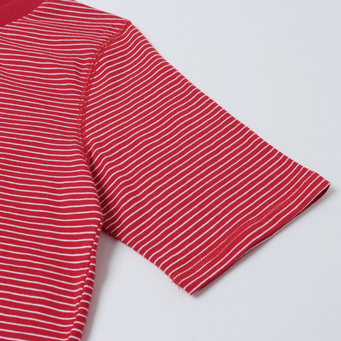ドゥ アルシーヴ DOUX ARCHIVES プチボーダーステッチ半袖Tシャツ （RED） RED
