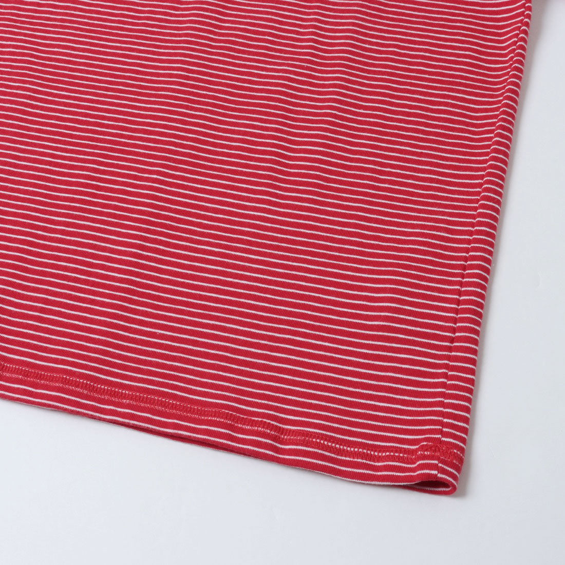 ドゥ アルシーヴ DOUX ARCHIVES プチボーダーステッチ半袖Tシャツ （RED） RED