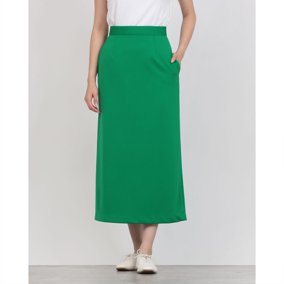 ドゥ アルシーヴ DOUX ARCHIVES スムースカラースカート （GREEN） GREEN