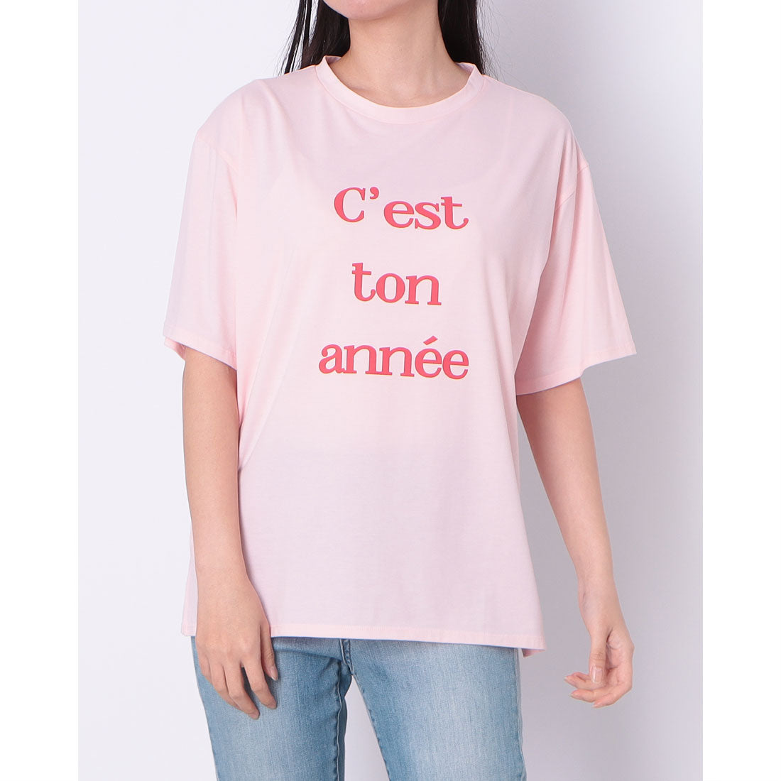ドゥ アルシーヴ DOUX ARCHIVES カラーロゴプリントTシャツ （PINK） PINK
