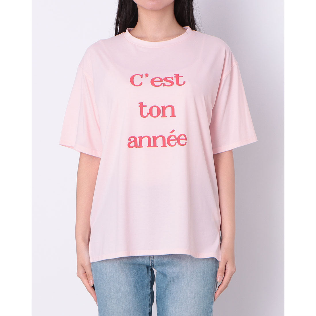 ドゥ アルシーヴ DOUX ARCHIVES カラーロゴプリントTシャツ （PINK） PINK