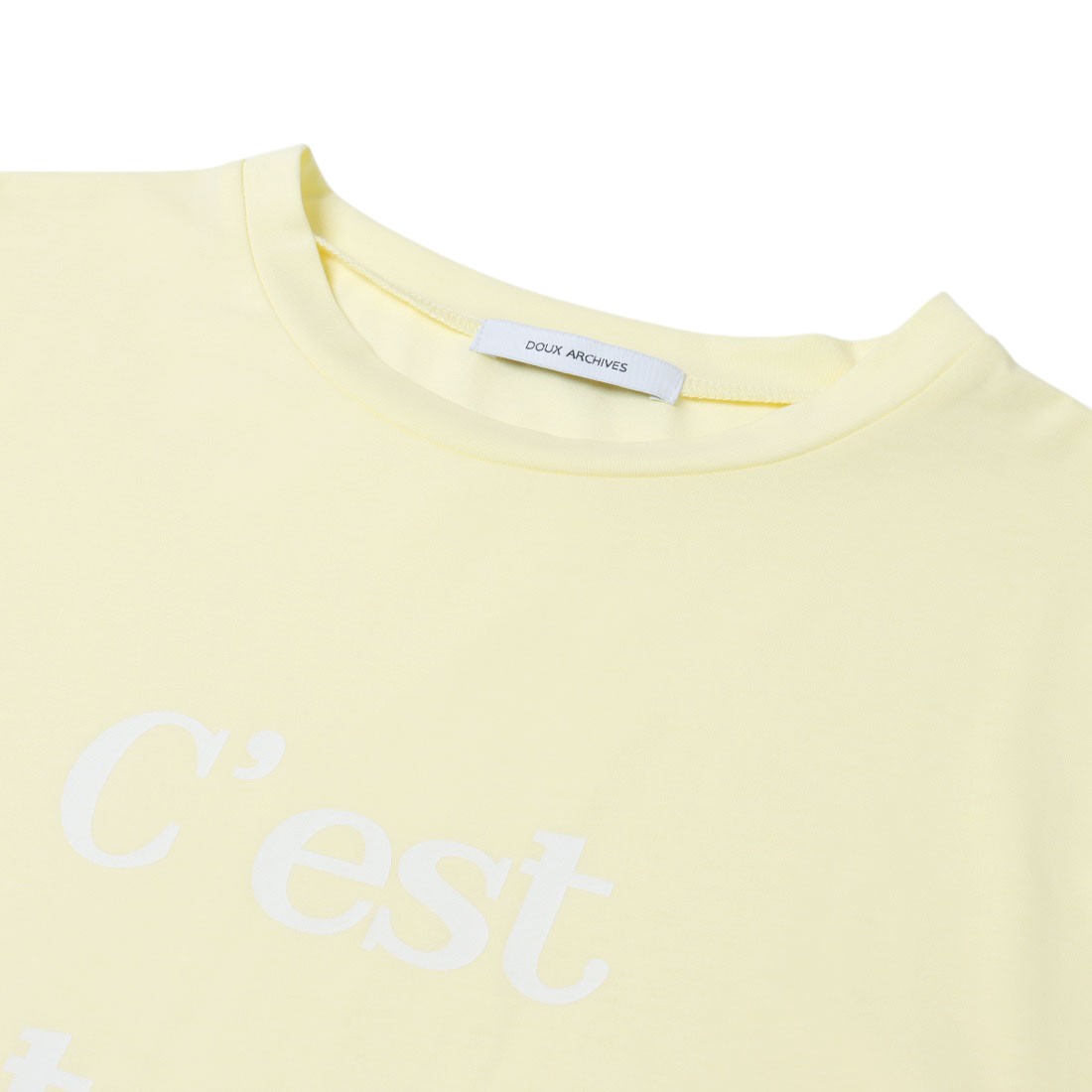 ドゥ アルシーヴ DOUX ARCHIVES カラーロゴプリントTシャツ （PINK） PINK