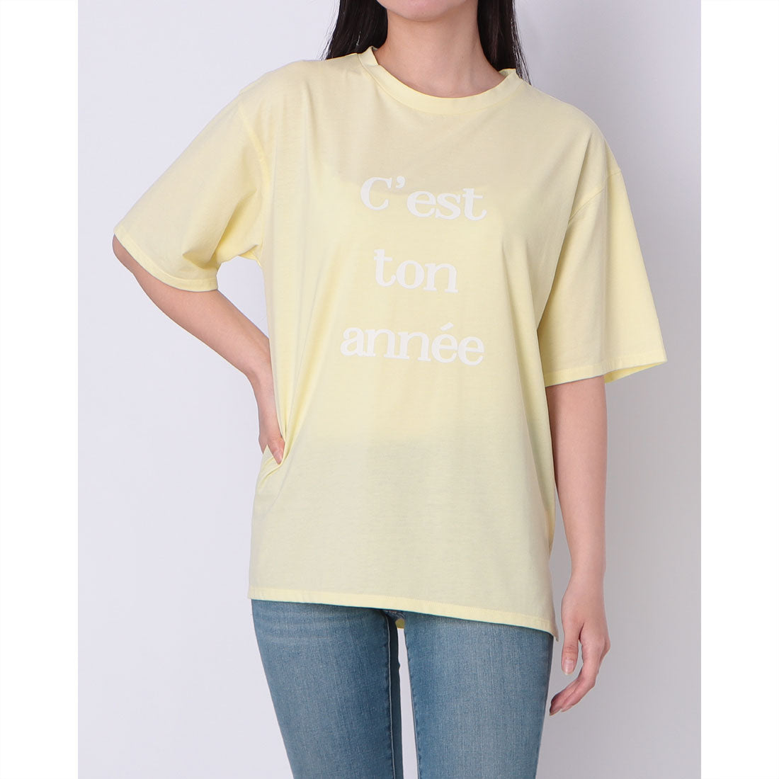 ドゥ アルシーヴ DOUX ARCHIVES カラーロゴプリントTシャツ （YELLOW） YELLOW