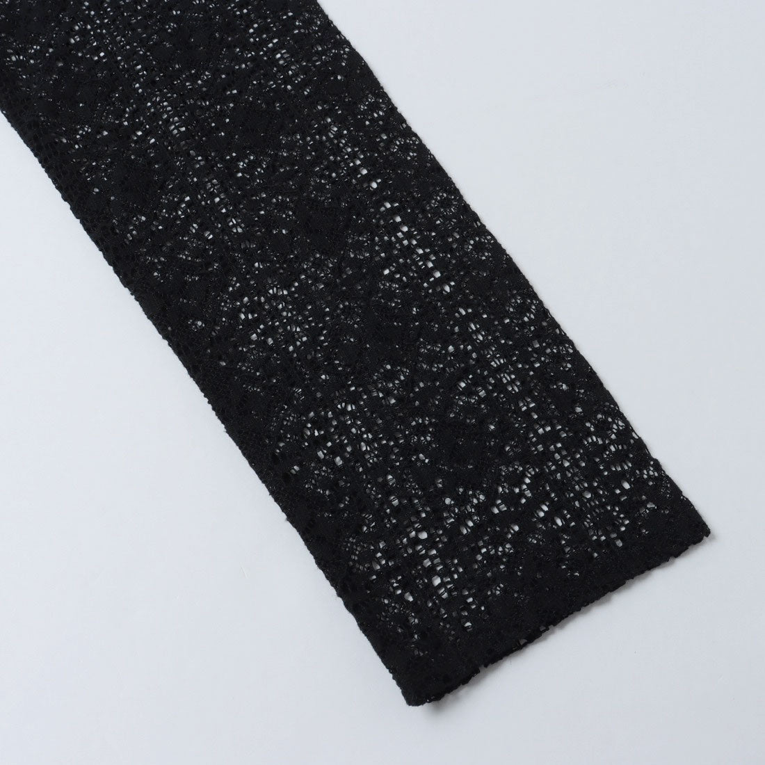 ドゥ アルシーヴ DOUX ARCHIVES クルーネックレースシンプルブラウス （BLACK） BLACK
