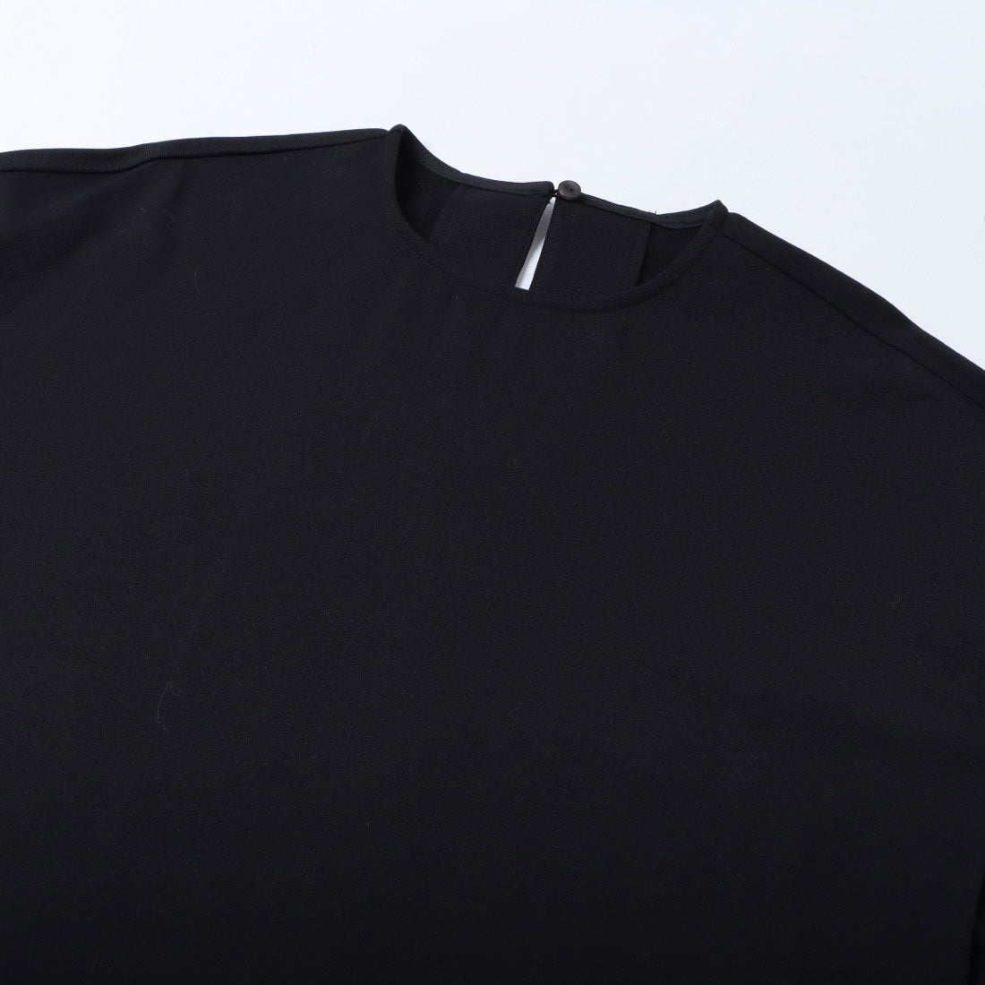 ドゥ アルシーヴ DOUX ARCHIVES ウォッシャブルウールライクブラウス （BLK） BLK