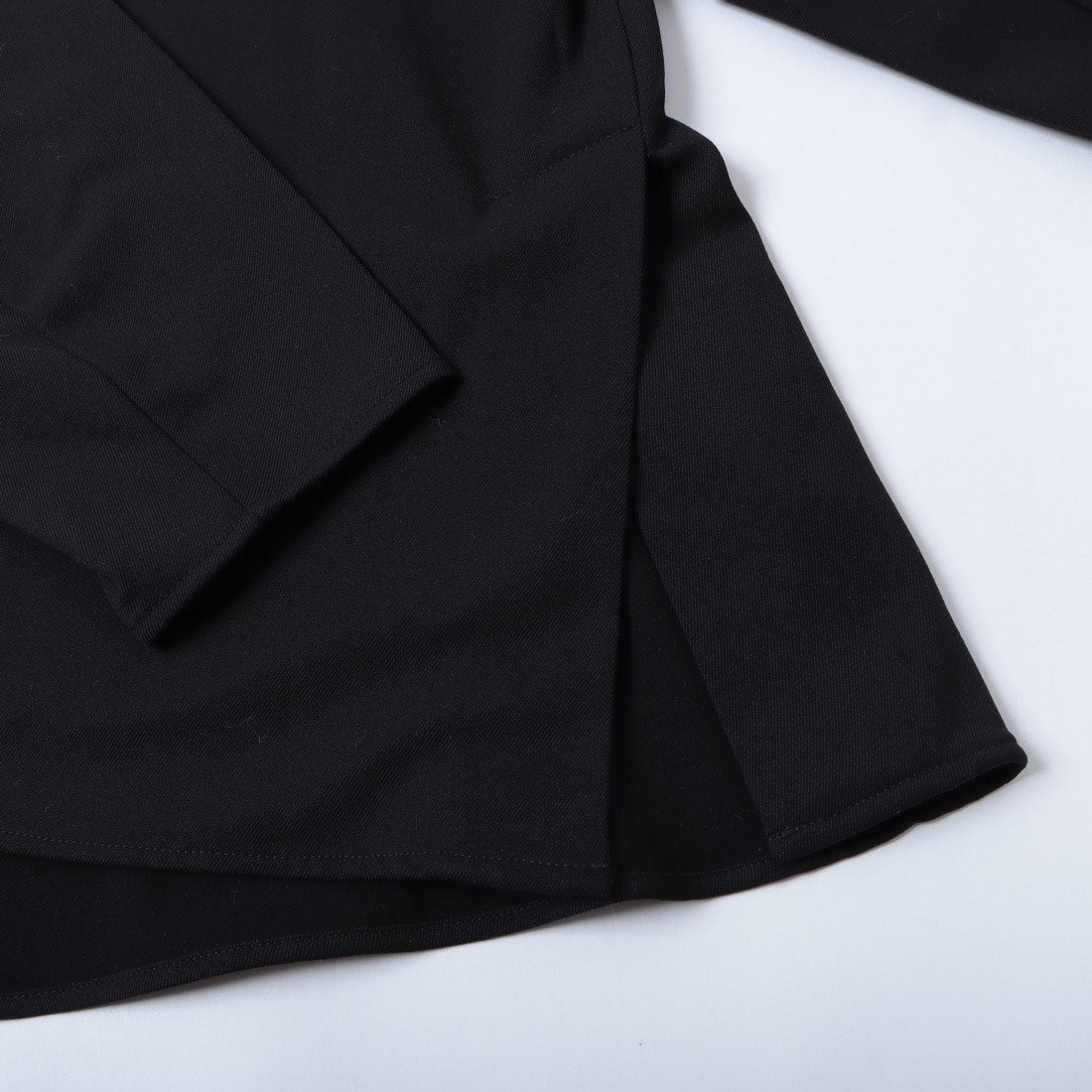 ドゥ アルシーヴ DOUX ARCHIVES ウォッシャブルウールライクブラウス （BLK） BLK