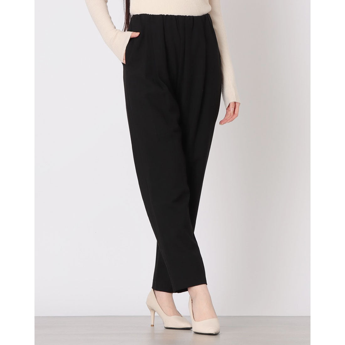 ドゥ アルシーヴ DOUX ARCHIVES 裏起毛テーパードパンツ （BLK） BLK