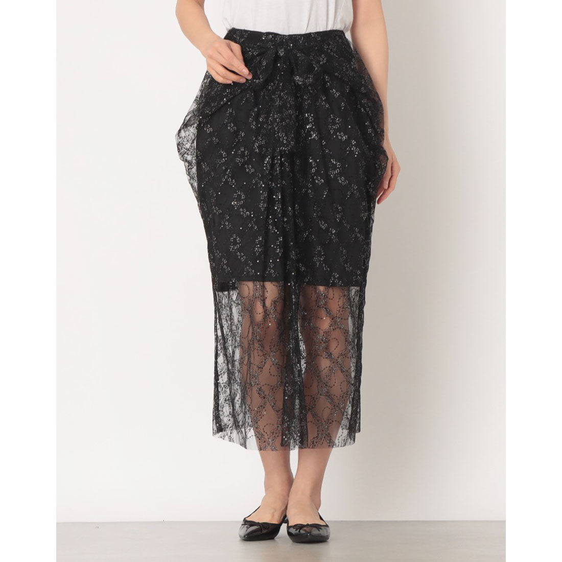 ドゥ アルシーヴ DOUX ARCHIVES 【YOLO】Lace Skirt （BLK） BLK