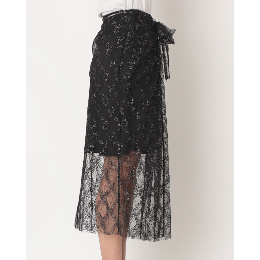 ドゥ アルシーヴ DOUX ARCHIVES 【YOLO】Lace Skirt （BLK） BLK
