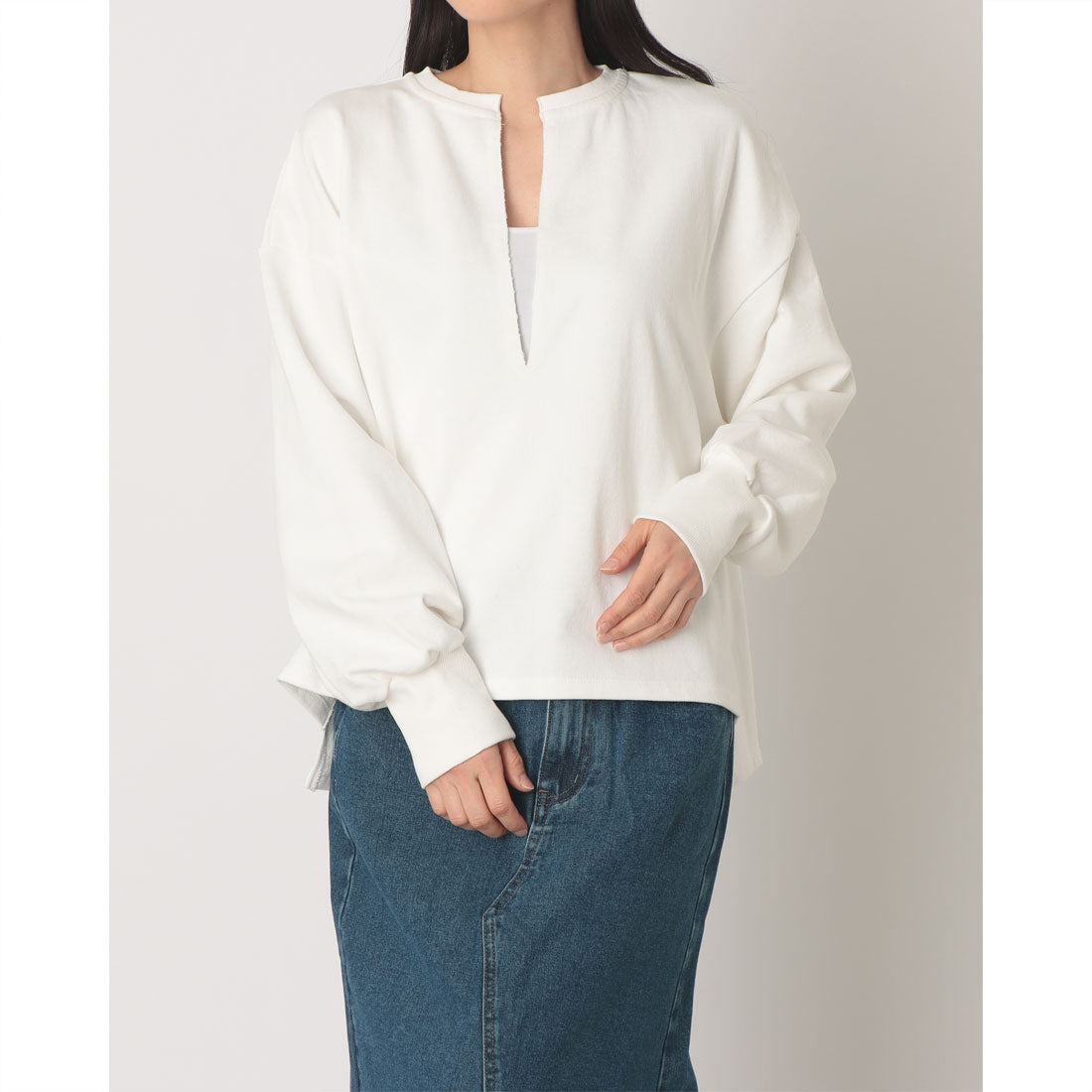 ドゥ アルシーヴ DOUX ARCHIVES USコットンスキッパースウェット （OFF WHITE） OFF WHITE