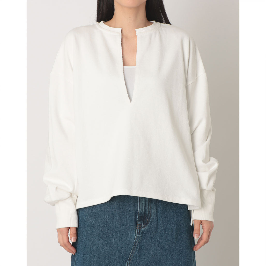 ドゥ アルシーヴ DOUX ARCHIVES USコットンスキッパースウェット （OFF WHITE） OFF WHITE