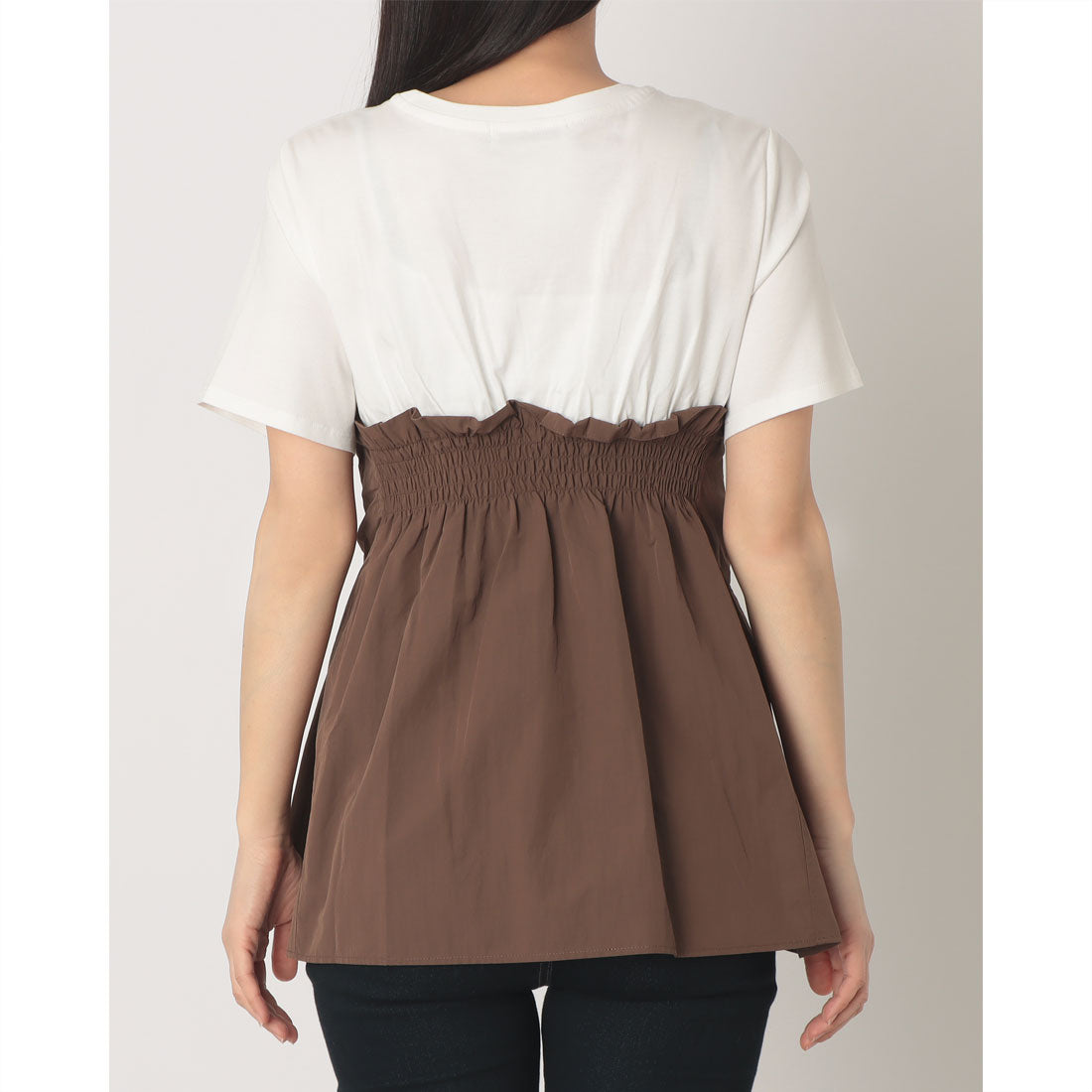 ドゥ アルシーヴ DOUX ARCHIVES カットドッキングペプラムトップス （CHGY） CHGY