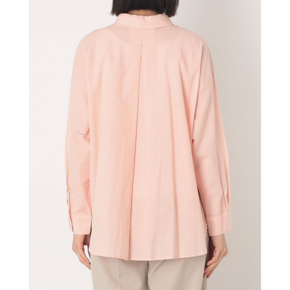 ドゥ アルシーヴ DOUX ARCHIVES コットンリネンシャツ （PINK） PINK